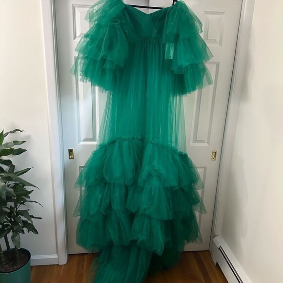 New Trend Tulle Long Maternity Gown - Picture 6 of 16